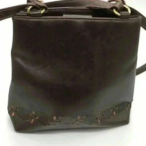LIKE new shoulder bag with decorative cut …